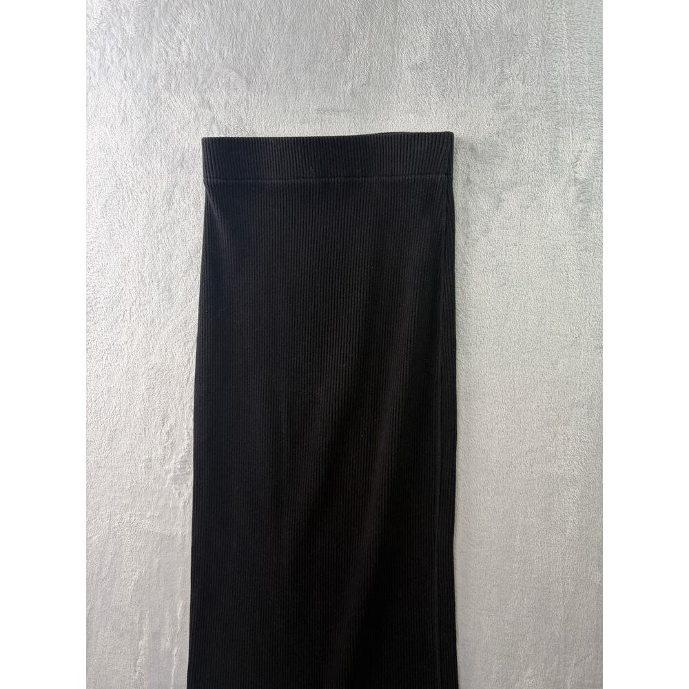 Vince Ribbed Slim Skirt – Black – Size S (Ankle Length) - Picture 6 of 6